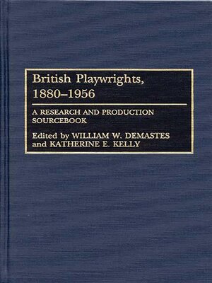 cover image of British Playwrights, 1880-1956